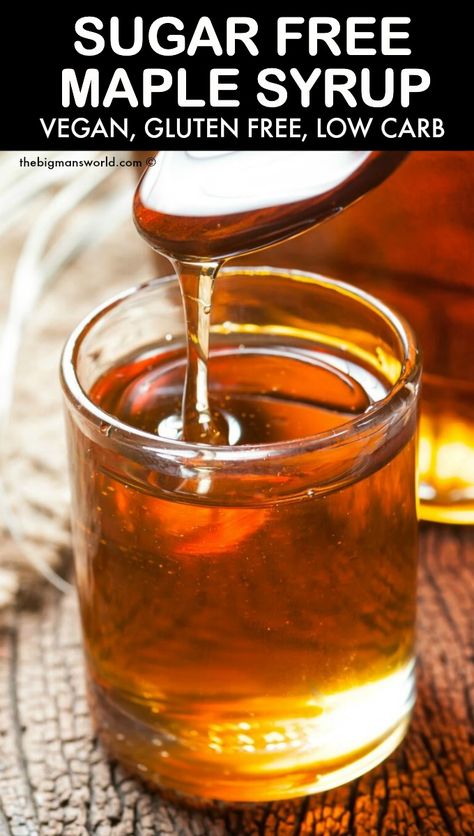 Easy Keto Maple Syrup, Low Carb Syrup For Pancakes, Low Carb Syrup, Keto Pancake Syrup Recipe, Keto Maple Syrup Recipe, Sugar Free Maple Syrup Recipe, Keto Simple Syrup Recipe, Keto Syrup For Pancakes, Healthy Pancake Syrup