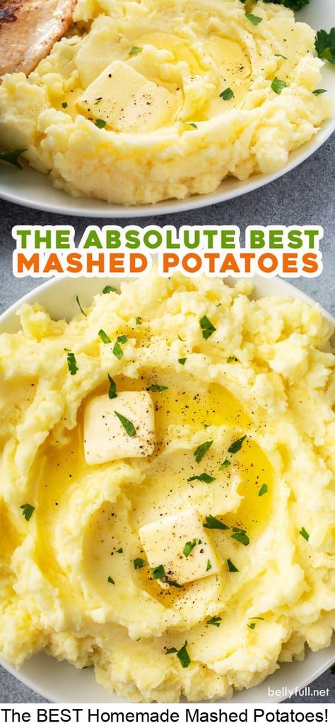 This is the best homemade mashed potatoes recipe! Using yukon gold potatoes, butter, milk, sour cream, and seasonings, you end up with a creamy, flavorful, easy side dish for any weeknight dinner! #thanksgiving Best Homemade Mashed Potatoes, Fall Family Meal, Homemade Mashed Potatoes Recipe, Creamy Mashed Potatoes Recipe, Homemade Mashed Potatoes, Best Mashed Potatoes, Mashed Potatoes Recipe, Dinner Thanksgiving, Gold Potatoes