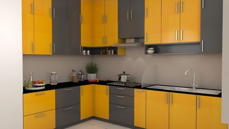 Kitchen Cupboard Colours, Kitchen Laminate, Kitchen Color Trends, Interior Design Kitchen Contemporary, Modular Kitchen Interior, Kitchen Colour, Small Modern Kitchens, Blue Interiors, Manoj Kumar