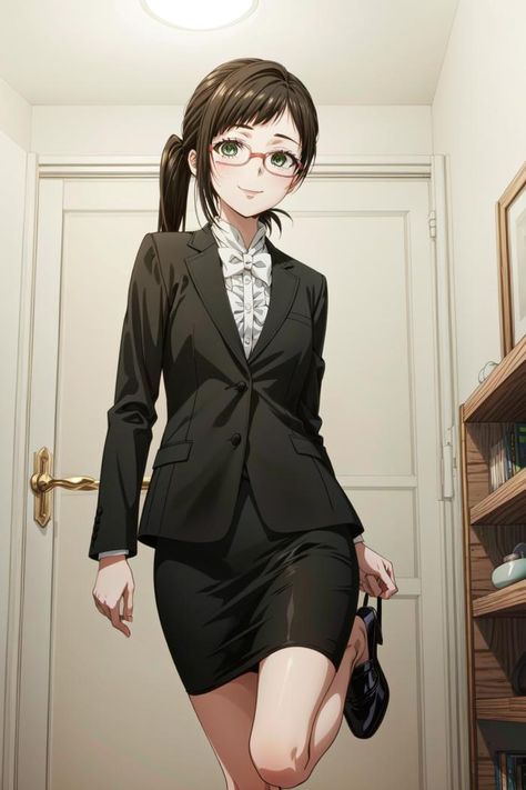 Office Woman Anime, Office Anime Lady, Anime Office Woman, Office Anime, Anime Office, Office Woman, Office Women, School Life, Collage