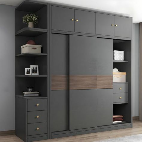 Almira Door Design, Cream Color Wardrobe Design, Metal Wardrobe Design Bedroom, Wood Cupboards Bedroom, Laminate Design For Wardrobe, Almirah Color Ideas, Closet Metal Madera, Cobord Design Bedroom, Latest Almari Design Bedroom