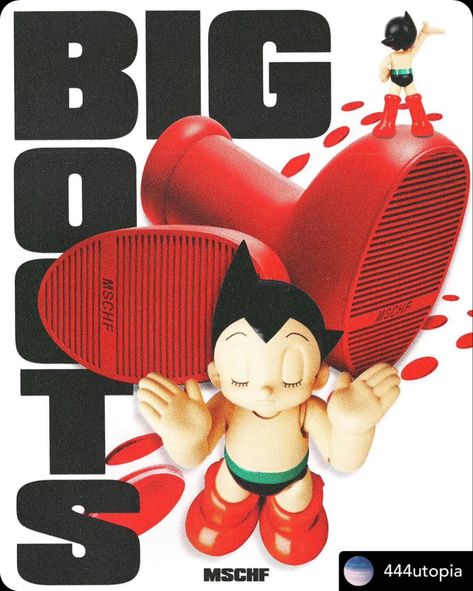 Red Astro boy boots Big Boots, Printable Wall Poster, Boy Boots, Gig Poster, Dorm Posters, Toy Art, Cover Art Design, Astro Boy, Vinyl Toys