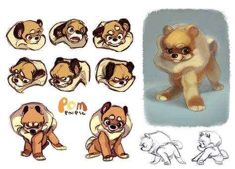 Pomeranian Character Design Pg1 by kimchii.deviantart.com on @deviantART Tumeric For Dogs, Pet Sitting Business, My Pet Dog, Anatomy Tutorial, Conceptual Artist, Canine Art, Animation Tutorial, Character Study, Fantasy Paintings