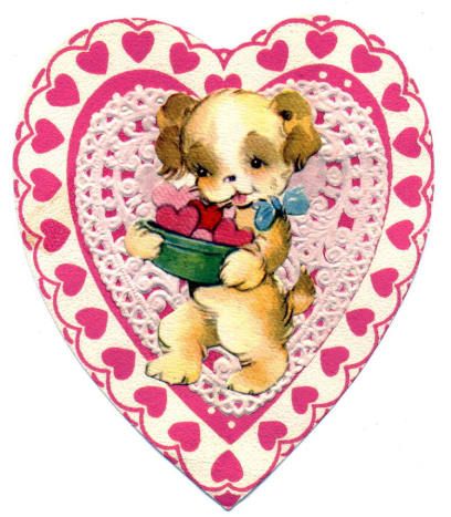 Vintage puppy in pink lace heart Valentine's Day clip art Childrens Valentines, Heart Clip Art, Vintage Valentine Cards, Valentine Clipart, Holiday Postcard, Valentines Art, Handmade Uk, Vintage Valentine, Valentine Photo