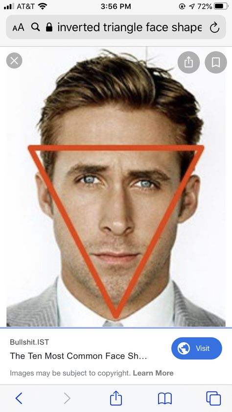 Triangular Face Shape Hairstyles Men, Triangle Face Shape Men, Round Hairline, Inverted Triangle Face Shape, Face Shape Hairstyles Men, Hollow Cheeks, Male Face Shapes, Facial Shapes, Narrow Face