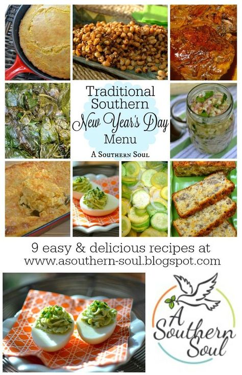 New Years Day Menu, New Years Day Dinner, New Years Day Meal, New Year Menu, New Year Day, A Southern Soul, New Years Eve Food, New Years Dinner, Make Life Beautiful