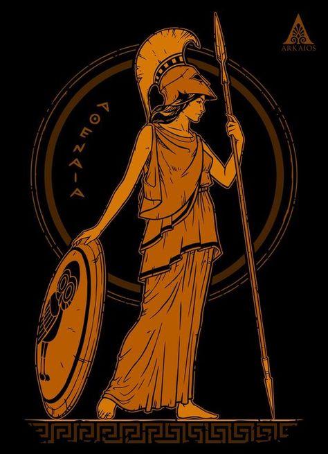 Athena: Goddess Of Wisdom  #mythology #occult #occultart #correspondenceweb #wisdom #divinefeminine Ancient Greece Ks2, Ancient Greece Crafts, Ancient Greece Fashion, Greece Tattoo, Ancient Greece Mythology, Ancient Greece Art, Spear And Shield, Greek Goddess Of Wisdom, Ancient Greek Goddess