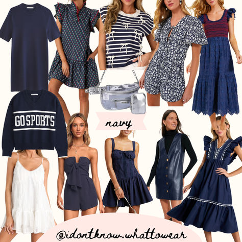 fall is here which means football is back! If you find yourself headed to the stadium on a Saturday or Sunday this fall, check out these #gamedaystyle finds to help you get dressed and ready to cheer on your team! from reds and blues to oranges and greens and golds, these collages are filled inspiration for whatever your teams colors are.  college game day, sec football outfits, ole miss outfits, air force outfits, michigan outfits, kentucky outfits, what to wear to gameday Collage Game Day Outfit, Kentucky Outfits, Navy Outfit Ideas, Air Force Outfits, College Colors Day, Football Is Back, College Gameday Outfits, College Game Day, Don't Know What To Wear