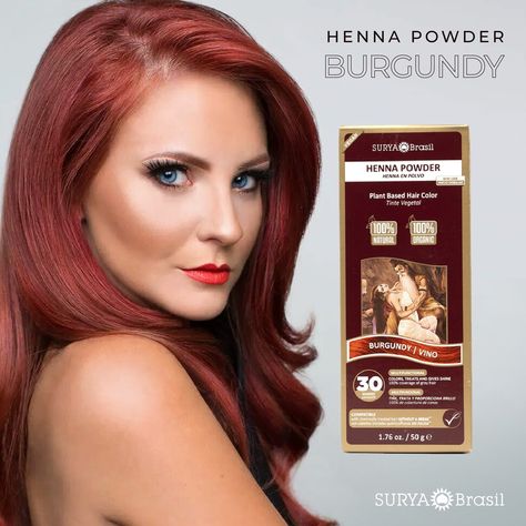 Elevate your style with the bold, captivating tones of our Burgundy Henna Powder! 🍷🌺 Infused with natural goodness, this luxurious formula provides vibrant, long-lasting color that turns heads. Experience the perfect fusion of beauty and care—free from harmful chemicals—while your hair gets the nourishment it deserves. Step out with confidence and let your beautiful, rich hue make a statement! 🌿✨#TrulyClean #SuryaBrasil Henna Powder, Grey Hair, Harmful Chemicals, Your Beautiful, Chemicals, Henna, Hair Color, Long Lasting, Confidence