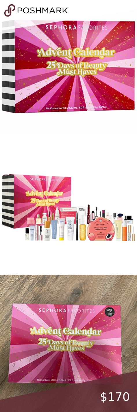 Limited Edition Sephora Favorites Holiday 2022 Advent Calendar Replica Beach Walk, By Rosie Jane, Extreme Lip Plumper, Jet Lag Mask, Clinique Almost Lipstick, Lip Injection Extreme, Sephora Favorites, Holiday 2022, Black Honey