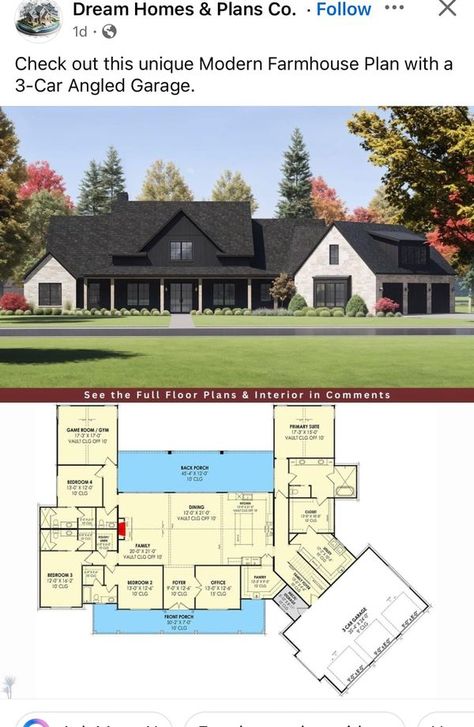 House Plans And Cost Of Build | Anyone know a similar layout or plan that is similar with only 3 bed 2 bath and no more than 2000 sq ft heated | Facebook Single Story 2000 Sq Ft House Plans, 2000 Sqft House Plan, 2000 Sqft House, Family Village Plans, Farmhouse Floorplans, 2000 Sq Ft House, Just Us, Bed 2, Story House