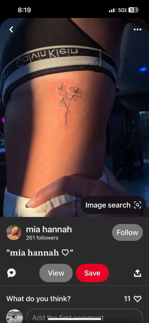 Daffodil Tattoo Ribs, Daffodil Rib Tattoo, Daphadil Tattoo, Rip Tattoo, Rib Tattoos For Women, Daffodil Tattoo, Daffodil Flower, Side Tattoos, Spine Tattoo