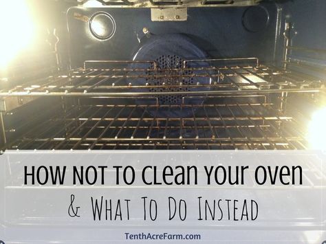 Cleaning the oven seems so daunting that most of us avoid it entirely. Here's how I failed miserably at the task, and what I will do next time (and suggest you do instead). Cleaning The Oven, Start A Homestead, Clean Your Oven, Natural Cleaning Supplies, Cleaning Oven Racks, Self Cleaning Ovens, Method Homes, Best Cleaning Products, Homestead Survival