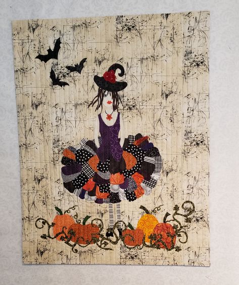 Laura Heine The Dress, Laura Heine Collage Quilts, Witch Quilt, Collage Quilting, Quilt Boards, Susan Carlson, Laura Heine, Quilting Art, Collage Projects