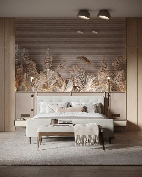 top interior design trends for 2024 minimalism 4 Beige Modern Bedroom, Cabin Rooms, Bedroom Interior Design Luxury, Hotel Interior Design, White And Beige, Classic Bedroom, Bedroom Color Schemes, Interior Design Magazine, Modern Bedroom Design