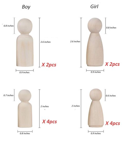 Remanbo Wooden Peg Dolls Peg Figures for Arts and Crafts, 50pcs Natural Unpainted Wooden Peg Doll Bodies in Assorted Sizes and Shapes with Storage Case, #Ad #Ad, Wooden Peg Dolls, Wooden Angel, Wood Craft Projects, Peg Doll, Angel Doll, Wooden Pegs, Wooden Dolls, Peg Dolls, Crafts Ideas