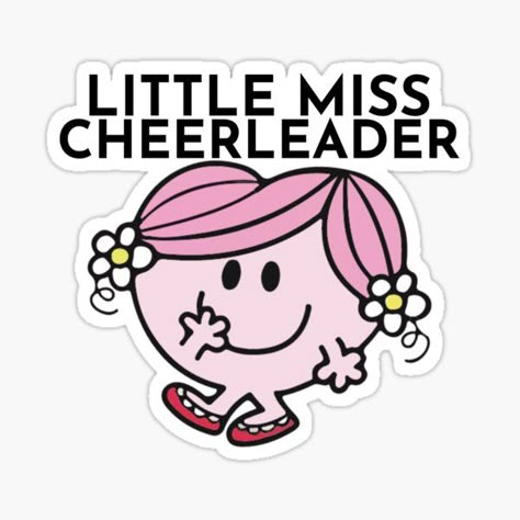 Cheer Stickers Cheerleading, Cheer Wallpapers, Cheer Pins, Cheerleading Quotes, Cheer Posters, Little Miss Characters, Cheer Poses, Cheer Stuff, All Star Cheer