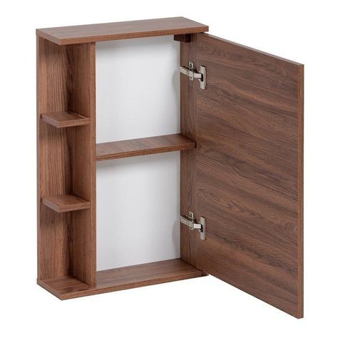 Bathroom Cupboards Ideas, Bathroom Cupboard Ideas, Bathroom Shelf Unit, Dressing Table Mirror Design, Wood Dressing Table, Mirrored Bathroom, Table With Shelves, Cool Shelves, Bathroom Mirror Design