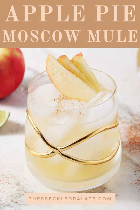 Apple Cider Mule, Cider Moscow Mule, Cider Mule, Apple Cider Moscow Mule, Recipe Menu, Fall Drink Recipes, Cinnamon Simple Syrup, Moscow Mule Recipe, Fall Cocktails Recipes