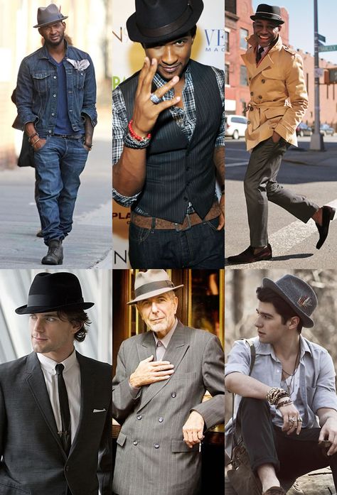 fedora lookbook Mens Hats Fashion Fedoras, Trilby Hats, Mens Beach Style, Mens Fashion Suits Casual, Mens Fashion Swag, Mens Fashion Vintage, Smart Casual Menswear, Mens Hats Fashion, Mens Fashion Work