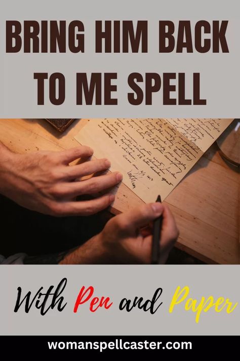 Pen And Paper Spells, Love Spells With Pen And Paper, Simple Love Spells For Beginners, Love Spells That Work Immediately Paper, Spell To Attract A Specific Person, Spells To Bring Him Back, Spells For Beginners Love, Love Spell Jar For Specific Person, Paper Spells