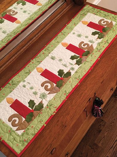 Christmas Candle Table Runner Pattern Candle Table Runner, Candlelit Table, Christmas Table Runner Pattern, Quilted Table Runners Christmas, Christmas Quilting Projects, Christmas Patchwork, Christmas Quilt Patterns, Holiday Table Runner, Quilted Table Runners Patterns