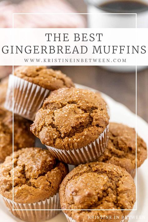 These moist and tender gingerbread muffins are a harmonious blend of spices, complemented by rich molasses. Perfectly sweet and irresistibly spicy, they're a delightful addition to your holiday baking. Gingerbread Muffins Recipe, Fall Muffins, Molasses Recipes, Molasses Muffins, Gingerbread Muffins, Gingerbread Cupcakes, Gluten Free Gingerbread, Simple Muffin Recipe, Spice Muffins