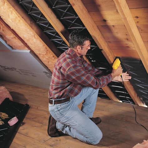 Finishing an Attic (DIY) | Family Handyman Attic Makeover, Garage Attic, Attic Renovation Ideas, Finished Attic, Attic Playroom, Attic Loft, Attic Insulation, Attic Conversion, Attic Space