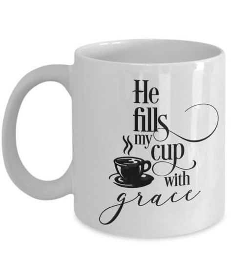 Christian Christmas Quotes, Coffee Cup Quotes, Vertrouw Op God, Scripture Gifts, Faith Quote, Coffee Gifts Card, Jesus Coffee, Scripture Gift, Coffee Mug Quotes