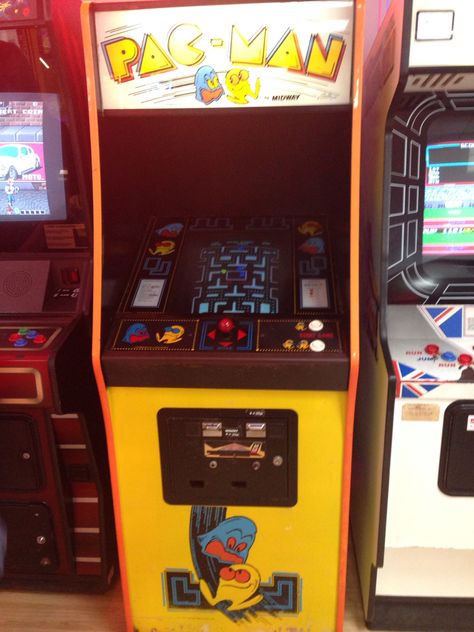 Pac Man Arcade Machine, Arcade 1up, Younger Daughter, Machine Aesthetic, Pacman Arcade, Super Street Fighter, Pc Video, Bandai Namco Entertainment, Man Games