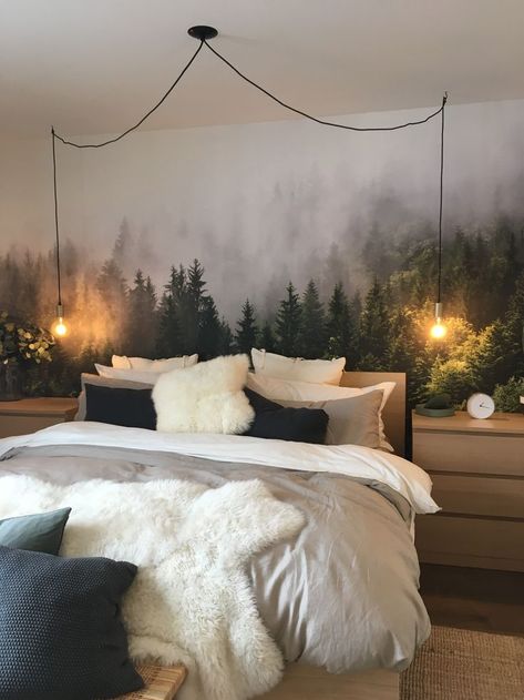 Forest Bedroom, Boho Bedroom Ideas Hippie, Hype Beast, Dekorasi Kamar Tidur, Exterior Home, Home Inspo, Aesthetic Home, Bedroom Boho, Room Inspiration Bedroom