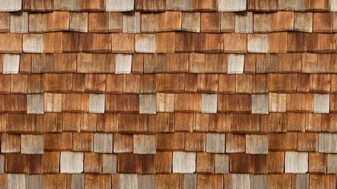 20 Beautiful Ways To Repurpose Weathered Wood Shingles In Your Home & Garden Weathered Wood Shingles, Wood Roof Shingles, Wood Roof, Wood Shingles, Cedar Shingles, Wood Mosaic, Scrap Material, Garden Markers, Wall Vase