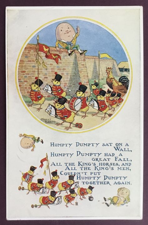 Humpty Dumpty Nursery Rhyme, Nursery Rhymes Poems, Old Nursery Rhymes, King Horse, Nursery Rhymes Songs, Rhymes Songs, American Children, Kings Man, Fairytale Illustration