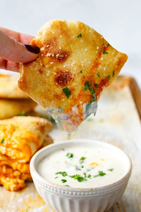 Buffalo Chicken Calzones, Puff Pastry Buffalo Chicken, Buffalo Chicken Stromboli, Buffalo Chicken Flatbread Recipes, Tasty Buffalo Chicken Calzone, Buffalo Chicken Calzone, Buffalo Chicken Fingers, Buffalo Chicken Flatbread, Chicken Calzone