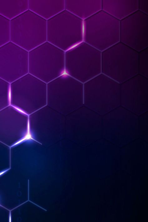 Digital technology background with hexagon border in dark purple tone | free image by rawpixel.com / Hein Purple Background Images, Dark Purple Background, Purple Aura, Science Background, Purple Tone, Background Powerpoint, Free Illustration Images, Digital Abstract, Canva Tutorial