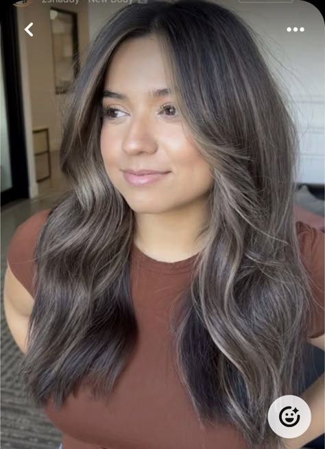 Ash Brown Hair Balayage, Brown Hair Inspiration, Rambut Brunette, Hair Color Asian, Ash Brown Hair Color, Ash Hair Color, Ash Brown Hair, Mushroom Hair, Brown Hair Inspo