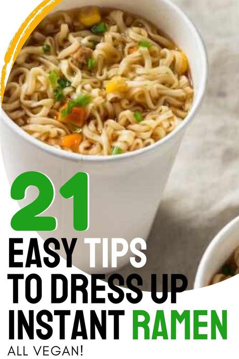 Top Ramen Recipes, Vegan Hacks, Ramen Noodle Recipes Easy, Kimchi Ramen, Ramen Flavors, Ramen Hacks, Ramen Recipes Easy, Easy Ramen, Top Ramen