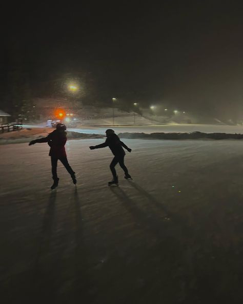 #skating #winter #ice #snow #canada #skate #aesthetic Friends Ice Skating Aesthetic, Nyc Ice Skating Aesthetic, Ice Skating On Frozen Lake Aesthetic, Winter Olympics Aesthetic, Couple Ice Skating Aesthetic, Speed Skating Aesthetic, Ice Skating Date Aesthetic, Spinning Out Aesthetic, Ice Skating Aesthetic Couple