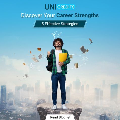 Unlock your career potential with these 5 effective strategies! 💼 Read our latest blog to discover your strengths. #unicredits #courses #diplomas #degrees Trip Poster, Social Media Advertising Design, Phone Design, Marketing Design, Advertising Design, May 13, Design Reference, Media Design, Ux Design