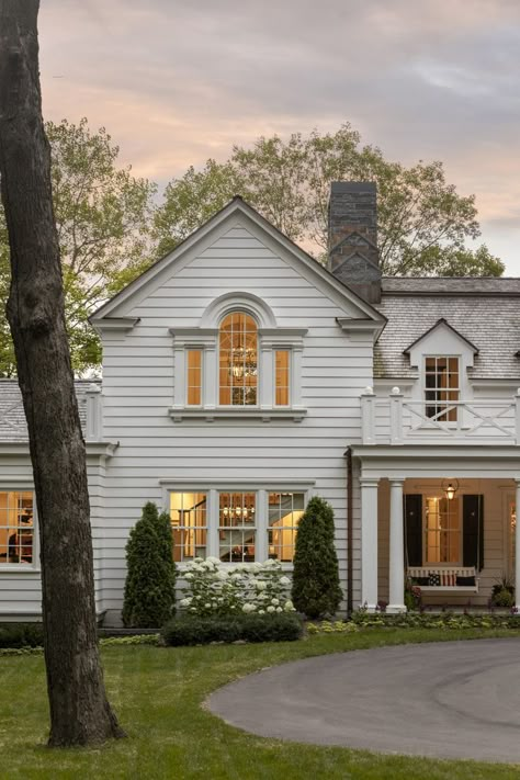 Colonial Cottage Exterior, Dutch Colonial Exterior, Dutch Doors Exterior, Palladian Window, Modern Colonial, Lots Of Windows, Exterior Home, House Exteriors, Colonial House