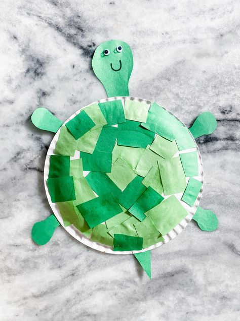 Sea Turtle Craft Preschool, Turtle Activities For Kids, Morsko Dno, Letter T Crafts, Sea Turtle Craft, Turtle Activities, Turtle Craft, Aquarium Craft, Turtle Day