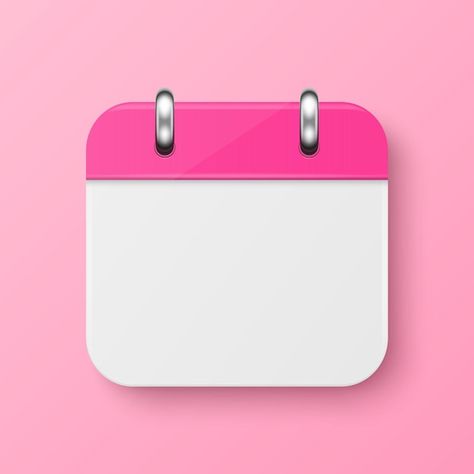 Calendar On Wall, Pink Calendar Icon, Pink Wall Background, Apple Playlist, Playlist Photos, Calendar Logo, Pink Calendar, Calendar Design Template, Acrylic Trophy