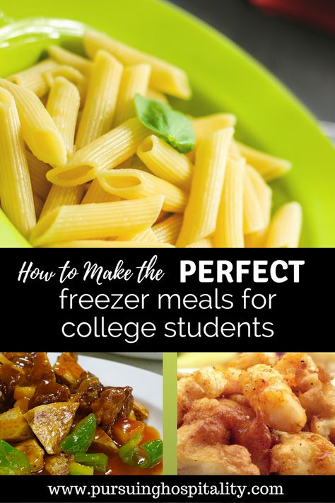 How to make the perfect Freezer meals for college students. #collegefreezermeals #freezermeals #hospitality #pursuinghospitality  #giftguides #christmasgiftguide #giftguide Make Ahead Freezer Meals For College Students, Make Ahead Meals For College Students, Freezer Meals College Students, College Freezer Meals, Frozen Meals For College Students, Freezer Meals For One Person, Premade Freezer Meals, Individual Freezer Meals, Easy Frozen Meals