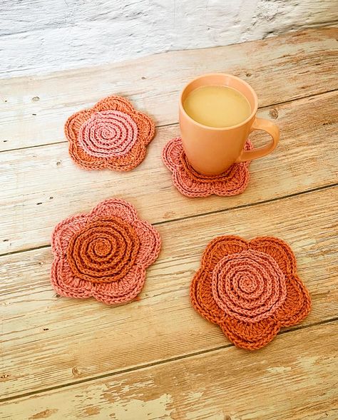 Sweet, textured crochet coasters with that on-trend boho vibe. These coasters whip up quickly and are a practical, relaxing and satisfying project. Make with one colour, multiple colours, an ombre colourway, or with mix of variegated and solid colours – the options are endless. Perfect for gifting as a set with a funky mug or a cute coffee keep cup, for RAOK drops, and for ‘pick your coaster combo’ market stall stock.
Use any DK 8 ply yarn. Cup Coasters Crochet, Funky Mug, Keep Cup, Textured Crochet, Coaster Designs, Crochet Coaster Pattern, Crochet Coaster, Unique Coasters, Market Stall