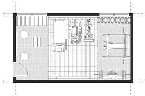 Home gym layout ideas by our expert in-house architect Home Gym Layout Plan, Gym Planning Layout, Home Gym Layout Floor Plans, 10x10 Home Gym Layout, Gym Layout Design Floor Plans, Gym Blueprint, Gym Floor Plan Commercial, Home Gym Design Ideas, Home Gym Layout