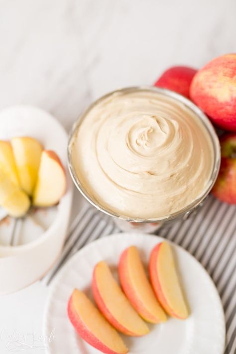 easy fruit dip made with brown sugar, finished and served. Fruit Dip With Cream Cheese, Easy Fruit Dip, Dip With Cream Cheese, Cream Cheese Fruit Dip, Cooking With Karli, Fruit Dips Recipes, Cream Cheese Dips, Dip Recipes Easy, Cheese Tasting