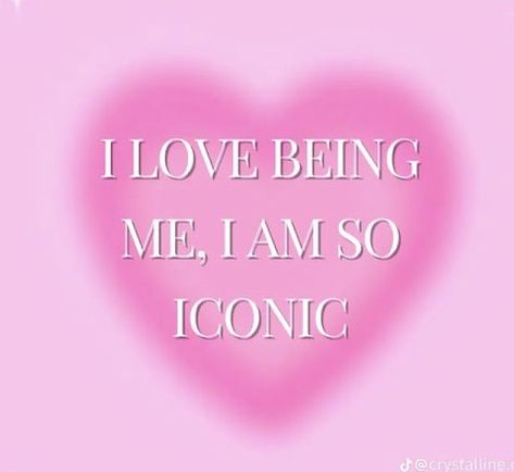 #selflove #iloveme #iconic Everyone Loves Me Aesthetic, I Love Women Icon, Everyone Loves Me, I Heart Me, Me Word, Dan Schneider, Purse Essentials, I Love Me, Desktop Wallpapers