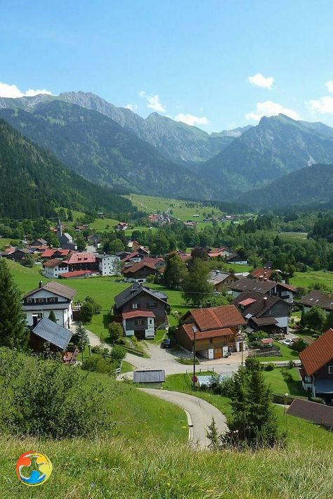 Hinterstein village, Germany #socialtravellers #Germany Kitzingen Germany, Austrian Village, Germany Landscape, Freiburg Germany, Houses In Germany, Countryside Village, Germany Trip, German Houses, German Village