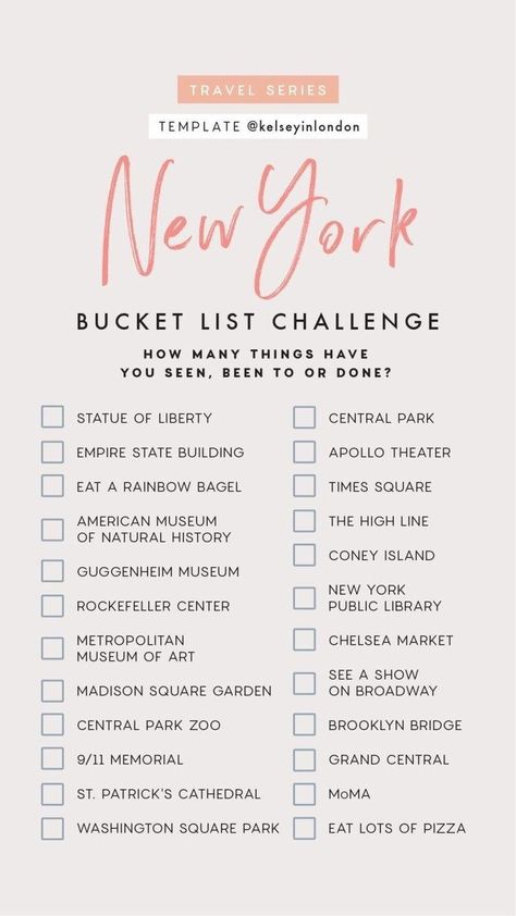 New York Bucket List, New York Trip, London Travel Guide, Wallpaper City, Voyage New York, List Challenges, New York City Travel, Travel Checklist, Benidorm