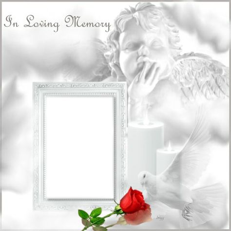 In Loving Memory Memories Template, Stairs To Heaven, Disney Alphabet, Memory Frame, Memory Pictures, Double Picture, Memorial Flowers, Love Frames, Montage Photo